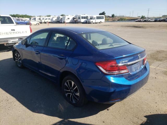 19XFB2F98DE084314 - 2013 HONDA CIVIC EXL BLUE photo 3