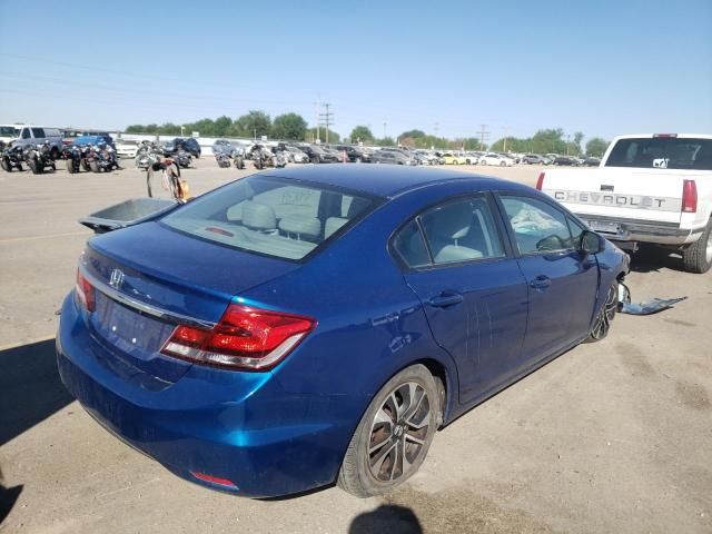 19XFB2F98DE084314 - 2013 HONDA CIVIC EXL BLUE photo 4