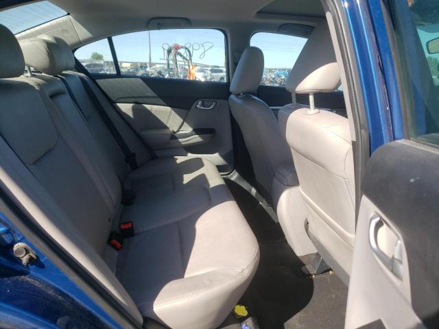 19XFB2F98DE084314 - 2013 HONDA CIVIC EXL BLUE photo 6