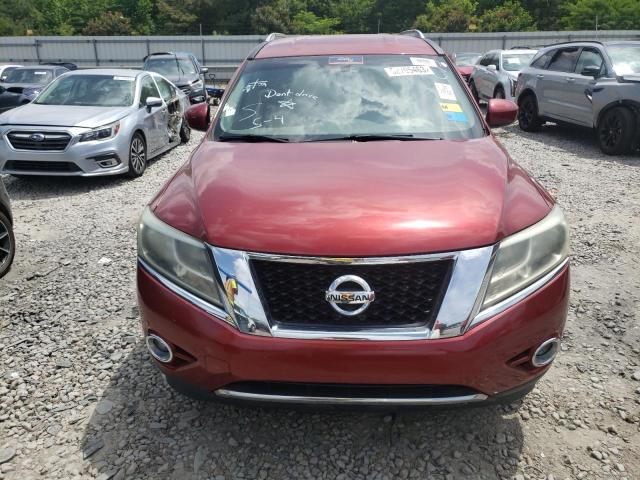 5N1AR2MN6EC667832 - 2014 NISSAN PATHFINDER S 勃艮第红 照片 5