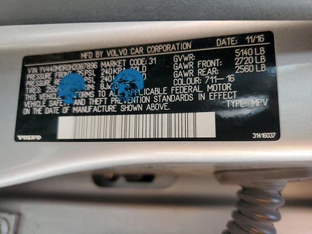 YV440MDR0H2087896 - 2017 VOLVO XC60 T5 DYNAMIC ვერცხლისფერი ფოტო 13