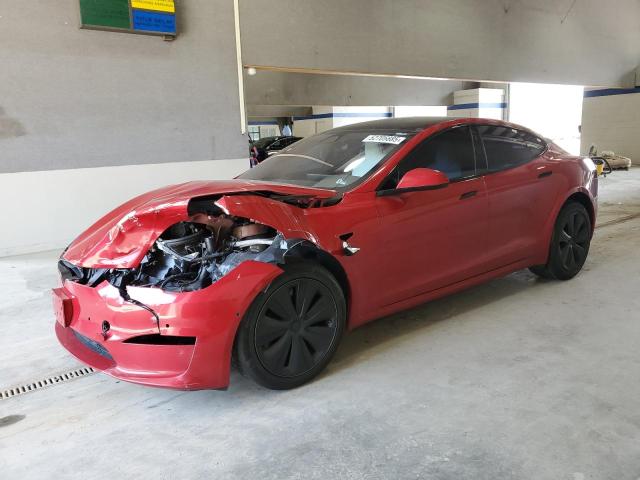 5YJSA1E53NF486764 - 2022 TESLA MODEL S 红色 照片 1