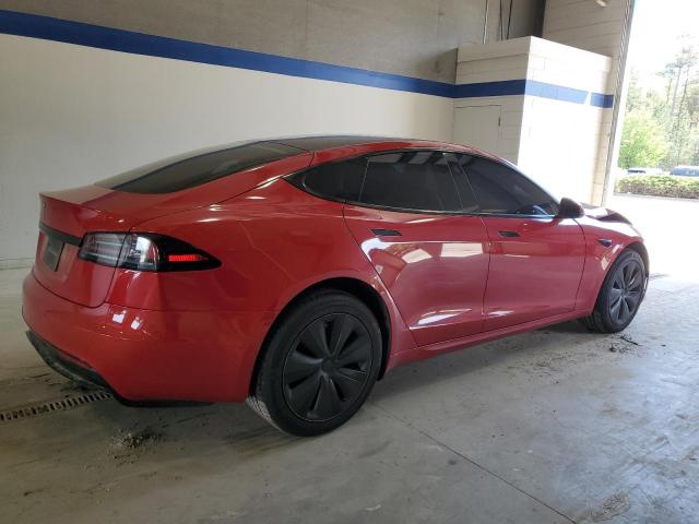 5YJSA1E53NF486764 - 2022 TESLA MODEL S 红色 照片 3