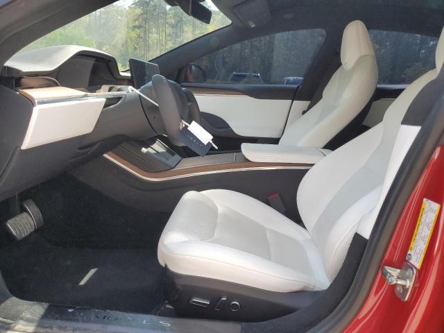 5YJSA1E53NF486764 - 2022 TESLA MODEL S 红色 照片 7
