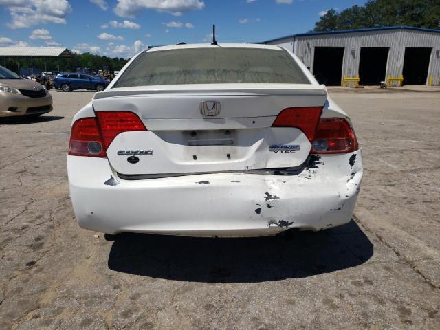 JHMFA36276S026995 - 2006 HONDA CIVIC HYBRID WHITE photo 6