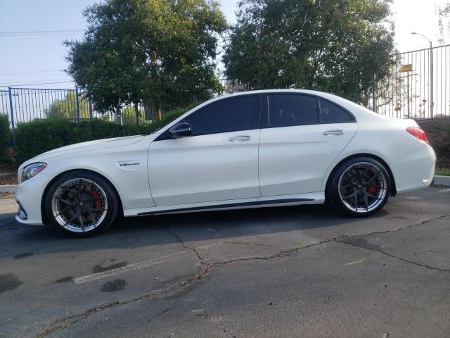 55SWF8HB1LU325743 - 2020 MERCEDES-BENZ C 63 AMG-S WHITE photo 2