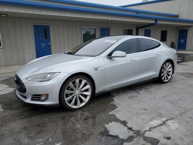 5YJSA1CN7DFP16372 - 2013 TESLA MODEL S Gümüş foto 1