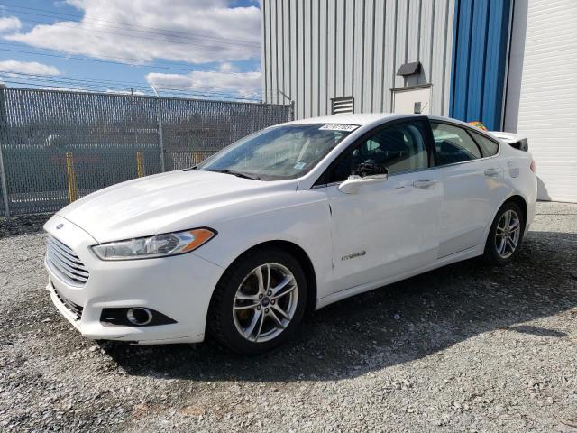 3FA6P0LU5FR271011 - 2015 FORD FUSION SE HYBRID WHITE photo 1