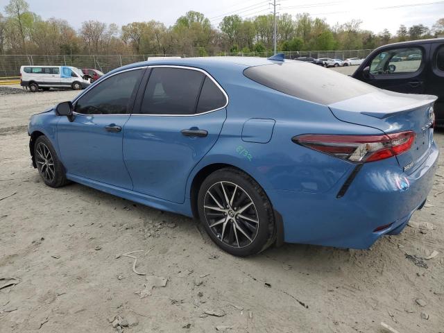 4T1G11AK1PU187250 - 2023 TOYOTA CAMRY SE NIGHT SHADE BLUE photo 2