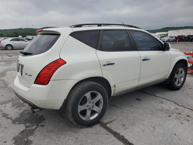 JN8AZ08W55W432014 - 2005 NISSAN MURANO SL WHITE photo 3