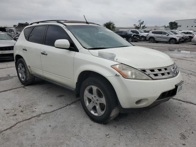 JN8AZ08W55W432014 - 2005 NISSAN MURANO SL WHITE photo 4