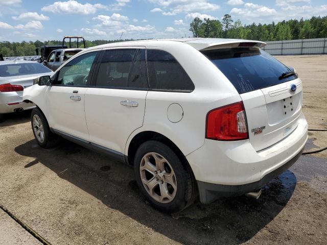 2FMDK3JC6BBB09923 - 2011 FORD EDGE SEL WHITE photo 2