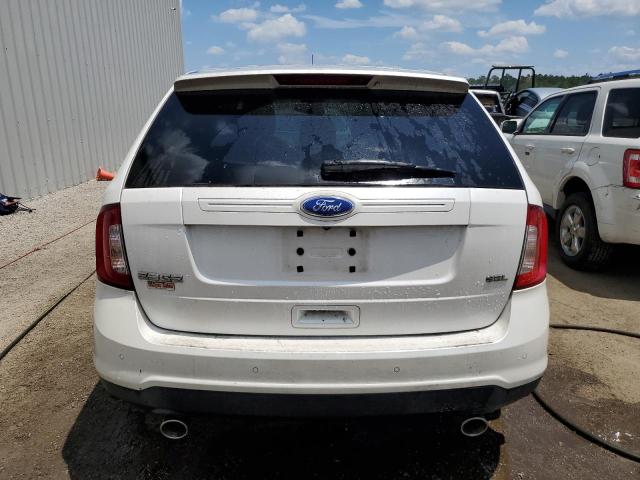 2FMDK3JC6BBB09923 - 2011 FORD EDGE SEL WHITE photo 6