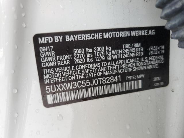 5UXXW3C55J0T82841 - 2018 BMW X4 XDRIVE28I WHITE photo 13