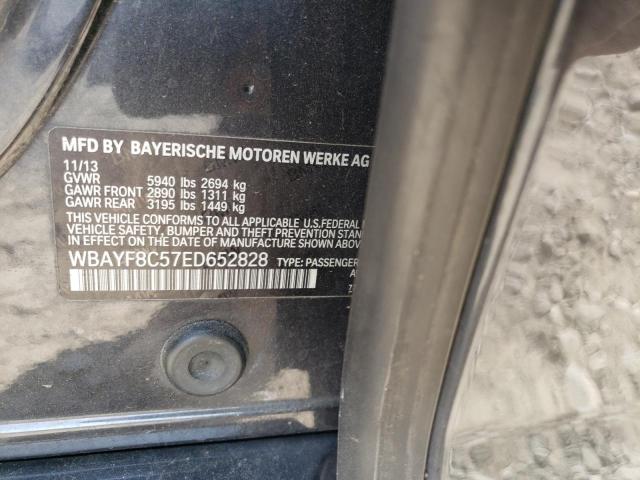 WBAYF8C57ED652828 - 2014 BMW 750 LXI GRAY photo 12