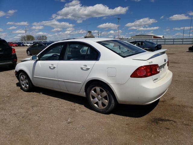 KNAGE123285211239 - 2008 KIA OPTIMA LX WHITE photo 2