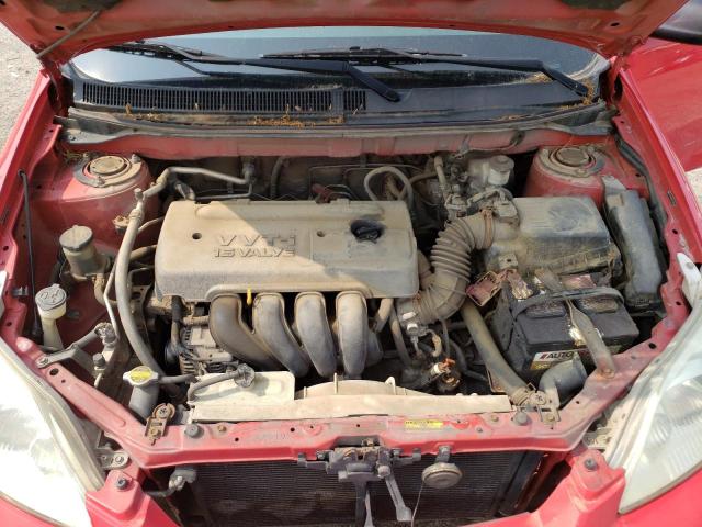 2T1KR32E75C389497 - 2005 TOYOTA MATRIX XR RED photo 11