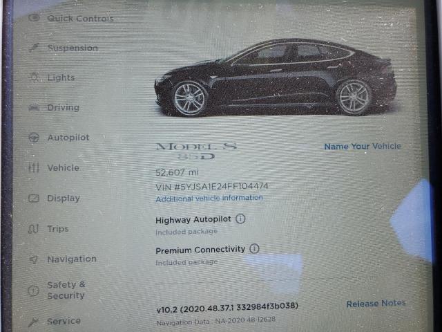 5YJSA1E24FF104474 - 2015 TESLA MODEL S Qara foto 9