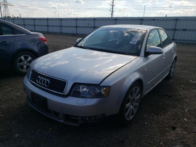 WAULC68E45A033816 - 2005 AUDI A4 1.8T QUATTRO SILVER photo 2