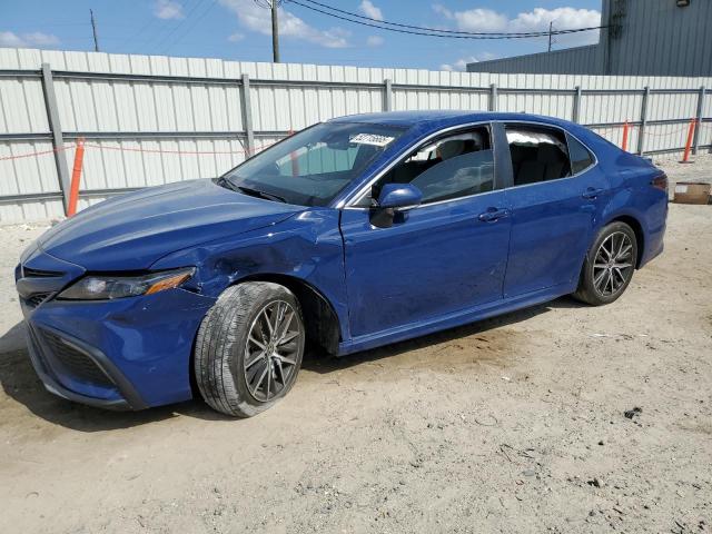 4T1G11AK7PU173983 - 2023 TOYOTA CAMRY SE NIGHT SHADE BLUE photo 1