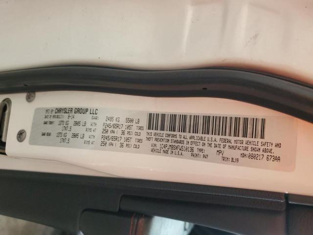 1C4PJMBSXFW510136 - 2015 JEEP CHEROKEE TRAILHAWK თეთრი ფოტო 13