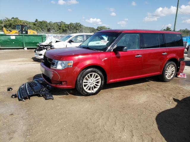 2FMGK5C88JBA21309 - 2018 FORD FLEX SEL RED photo 1