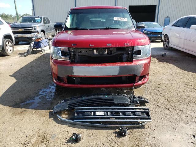 2FMGK5C88JBA21309 - 2018 FORD FLEX SEL RED photo 5