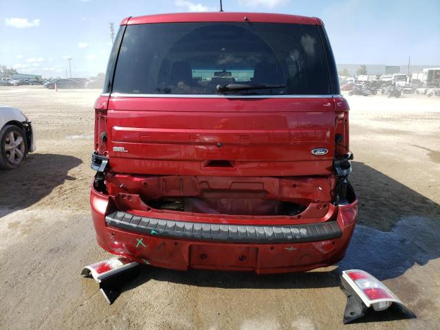 2FMGK5C88JBA21309 - 2018 FORD FLEX SEL RED photo 6