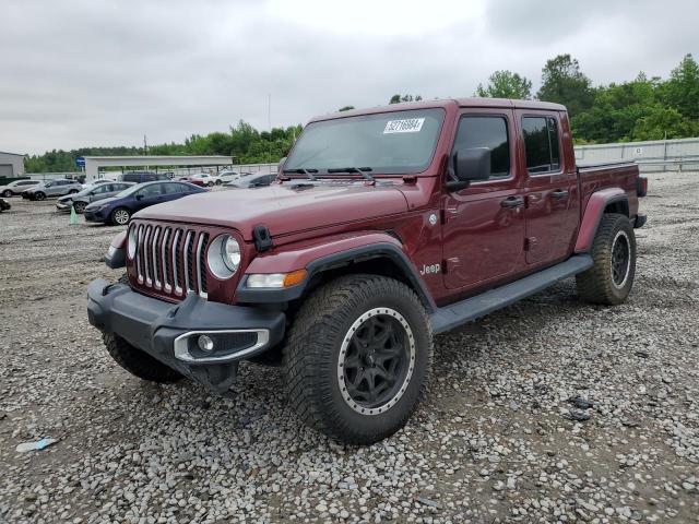 1C6HJTFGXML550520 - 2021 JEEP GLADIATOR OVERLAND BURGUNDY photo 1