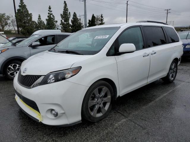 5TDXK3DC9ES502413 - 2014 TOYOTA SIENNA SPORT WHITE photo 1