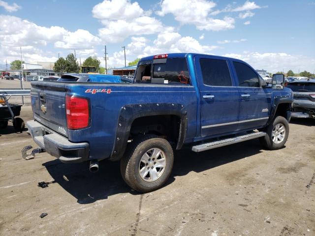 3GCUKTEC6FG250203 - 2015 CHEVROLET SILVERADO K1500 HIGH COUNTRY BLUE photo 3