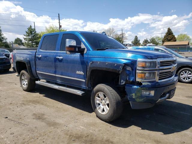 3GCUKTEC6FG250203 - 2015 CHEVROLET SILVERADO K1500 HIGH COUNTRY BLUE photo 4