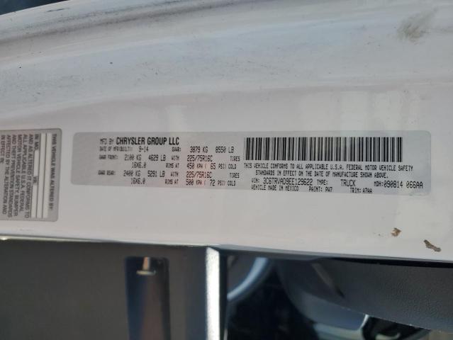 3C6TRVAD9EE129622 - 2014 RAM PROMASTER 1500 STANDARD WHITE photo 13