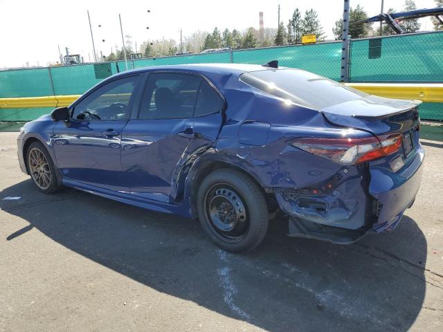 4T1G11BK7RU125840 - 2024 TOYOTA CAMRY SE NIGHT SHADE BLUE photo 2