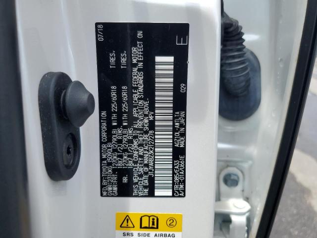 JTJYARBZ3K2127278 - 2019 LEXUS NX 300 BASE თეთრი ფოტო 13