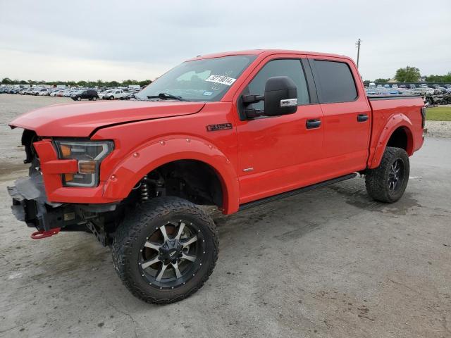 1FTEW1EP9HKE51136 - 2017 FORD F150 SUPERCREW RED photo 1