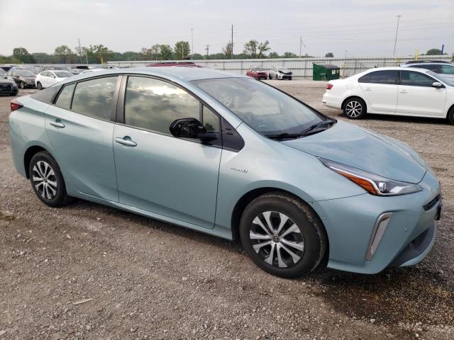 JTDL9RFU0K3003726 - 2019 TOYOTA PRIUS TURQUOISE photo 4