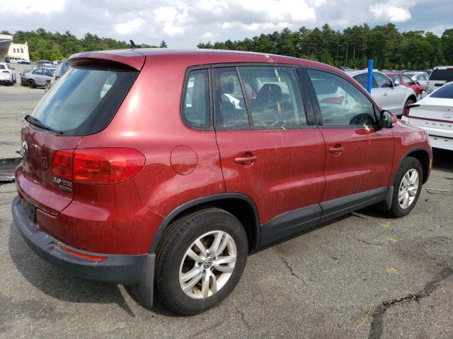 WVGBV3AX5DW096648 - 2013 VOLKSWAGEN TIGUAN S RED photo 3