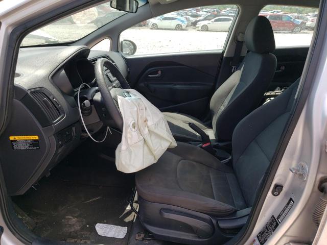 KNADM4A31D6282770 - 2013 KIA RIO LX SILVER photo 7