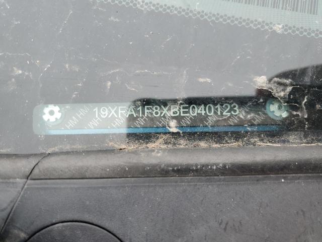 19XFA1F8XBE040123 - 2011 HONDA CIVIC EX BLUE photo 12