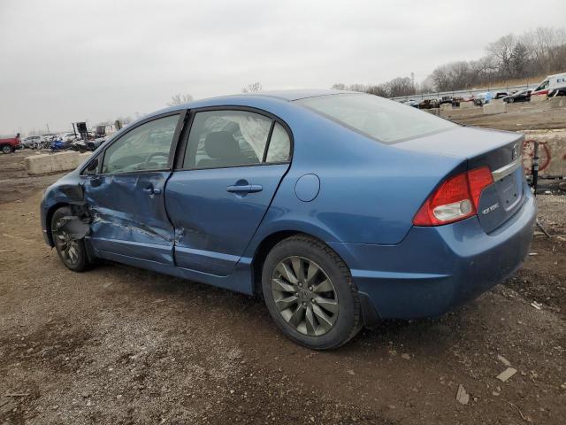 19XFA1F8XBE040123 - 2011 HONDA CIVIC EX BLUE photo 2