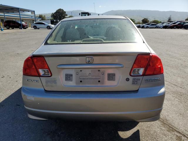 JHMES966X4S010611 - 2004 HONDA CIVIC HYBRID SILVER photo 6