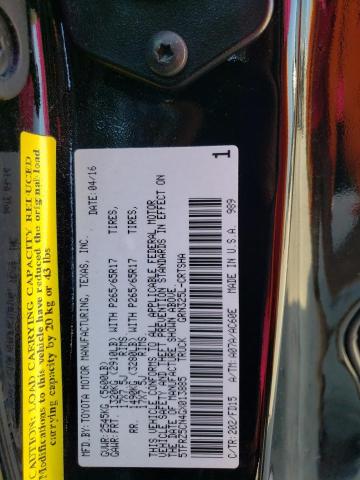 5TFRZ5CN4GX013885 - 2016 TOYOTA TACOMA ACCESS CAB შავი ფოტო 13