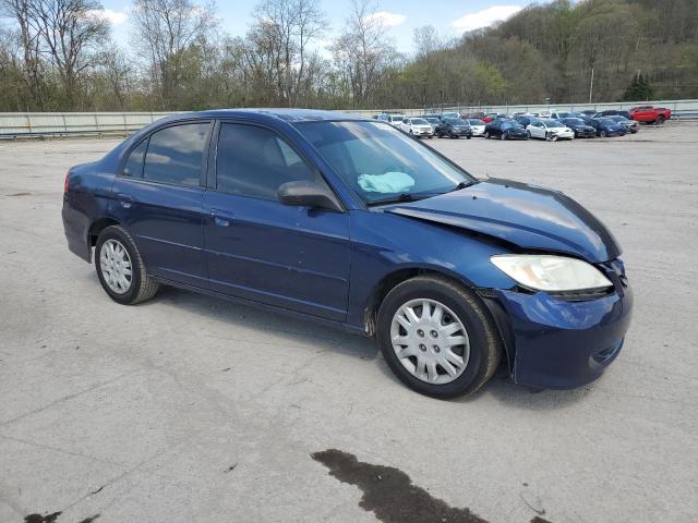 2HGES16595H582404 - 2005 HONDA CIVIC LX BLUE photo 4