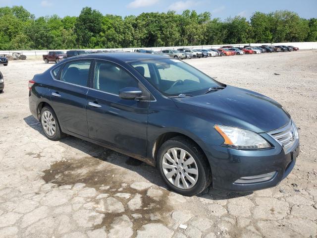 3N1AB7AP7EY252119 - 2014 NISSAN SENTRA S BLUE photo 4