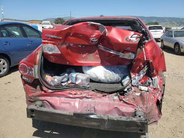 2T1BU4EE1BC730470 - 2011 TOYOTA COROLLA BASE RED photo 6