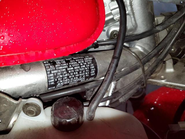 JKAEXEA1X7A020826 - 2007 KAWASAKI EX650 A Qırmızı foto 10