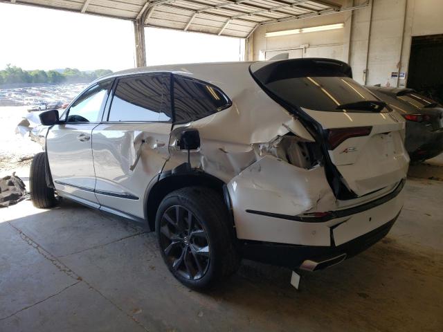 5J8YE1H09NL005543 - 2022 ACURA MDX A-SPEC WHITE photo 2