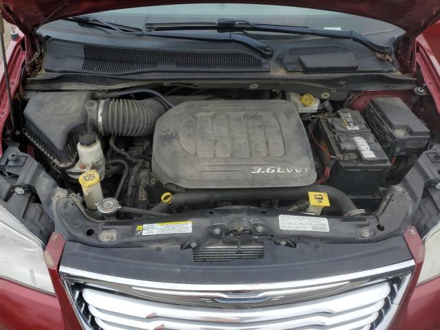 2C4RC1CGXDR512289 - 2013 CHRYSLER TOWN & COU TOURING L MAROON photo 12