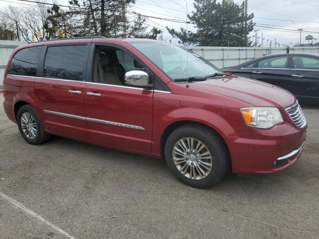 2C4RC1CGXDR512289 - 2013 CHRYSLER TOWN & COU TOURING L MAROON photo 4